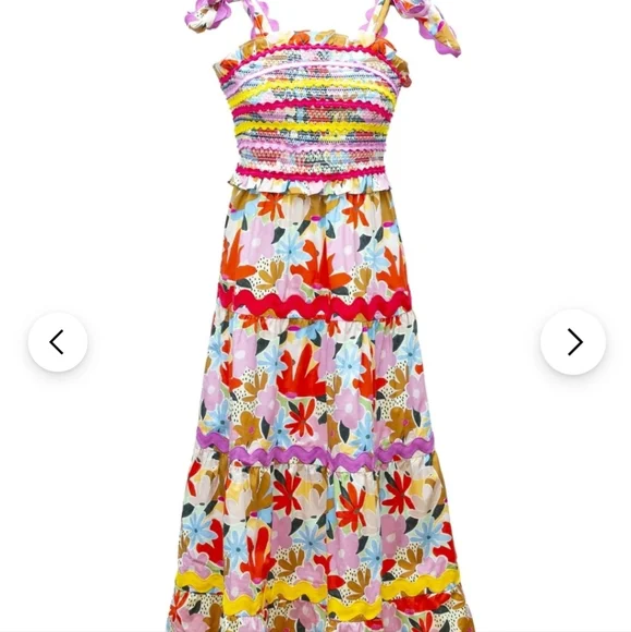 Celiab Nilsa dress midi colorful floral size small - Picture 4 of 4